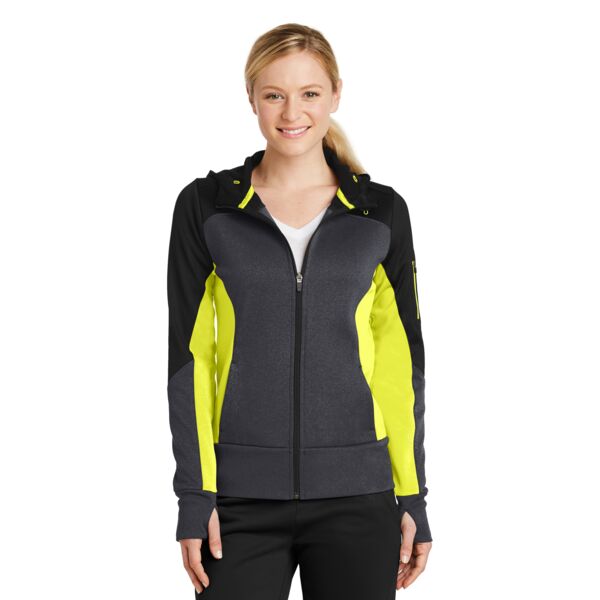 Ladies Fleece Colorblock Jacket Thumbnail