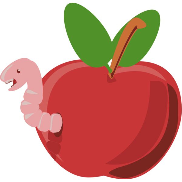 Apple with Worm Thumbnail