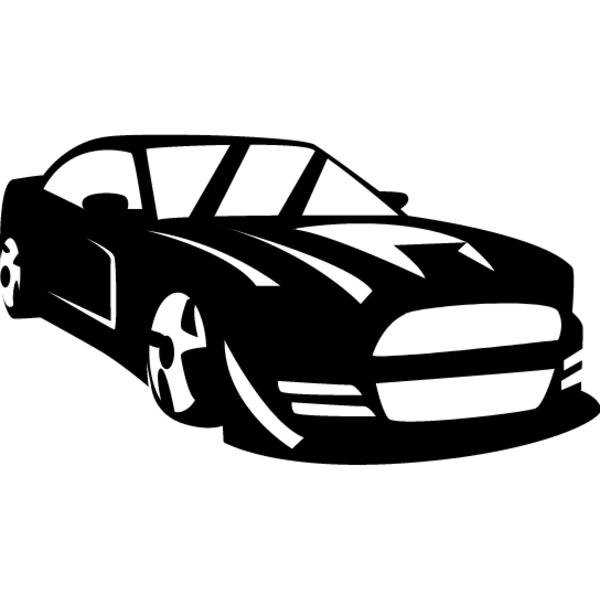 Muscle Car Silhouette5 Thumbnail