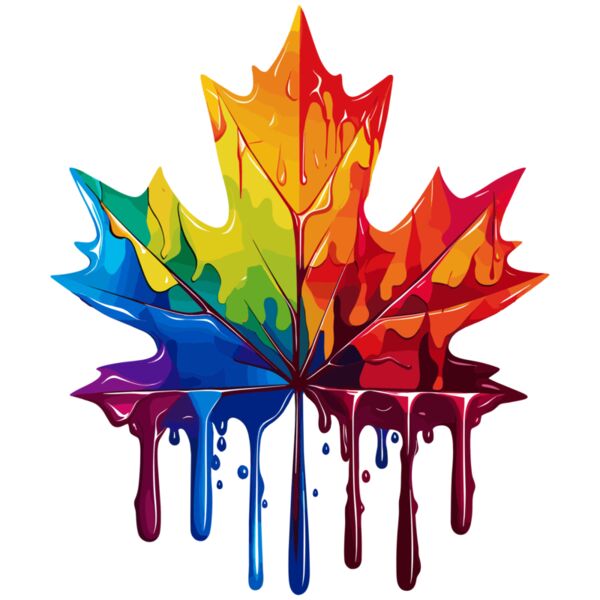 Colorful Maple Leaf Thumbnail