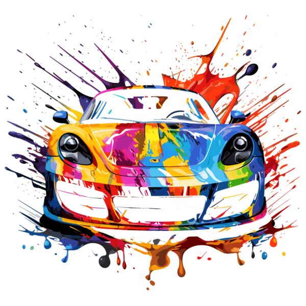 Colorful Sports Car Thumbnail